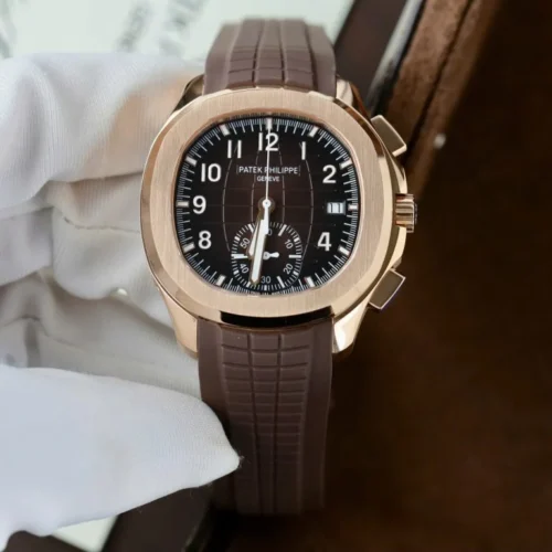 Patek Philippe Aquanaut 5968 Brown Dial Rubber Strap 42.2mm